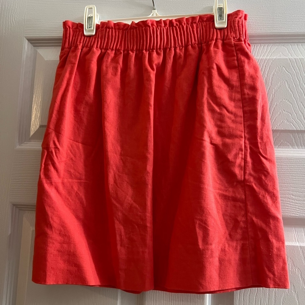 Peach color JCrew skirt, great color for spring and summer!